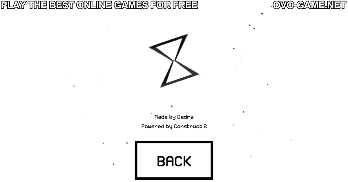 OvO Game credits screen showing Dedra Games logo and Construct 2 engine mention